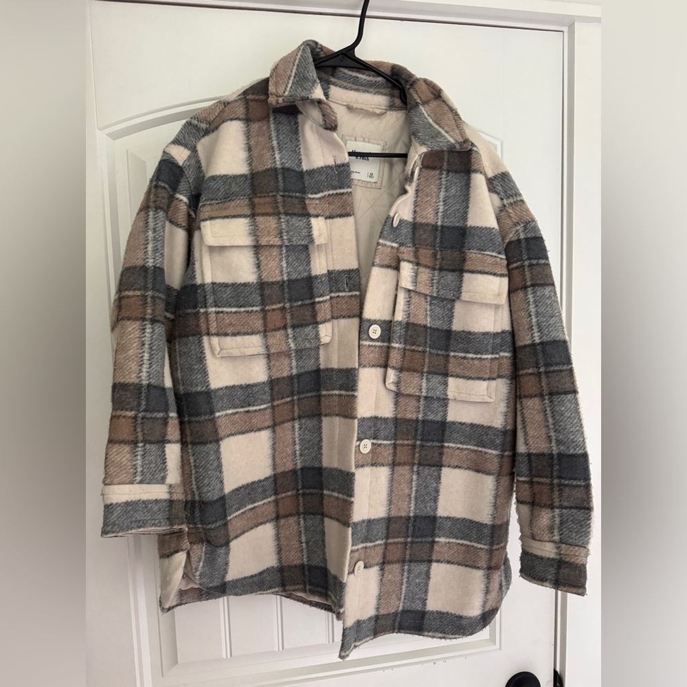 Plaid Abercrombie coat